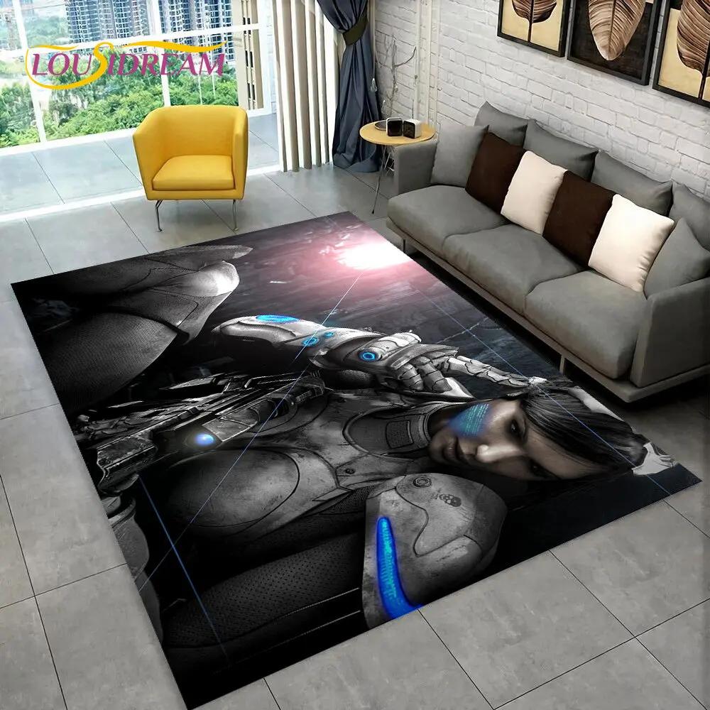 3D HD StarCraft Game Gamer PC Area Rug,Carpet Rug for Home Living Room Bedroom Sofa Doormat Decor,kids Play Non-slip Floor Mat