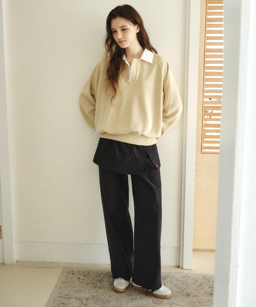 Wednesday Oasis For Woman Mix Wrap Skirt Pants_Navy(W26Pt02)
