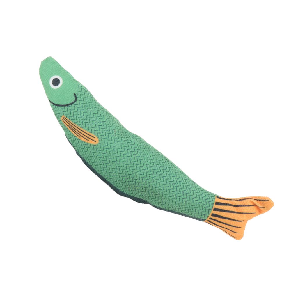 Cat Toy Saucy Fish Catnip Crinkle Sound Toy Interactive Wear Resistant Indoor Kitten Exercise