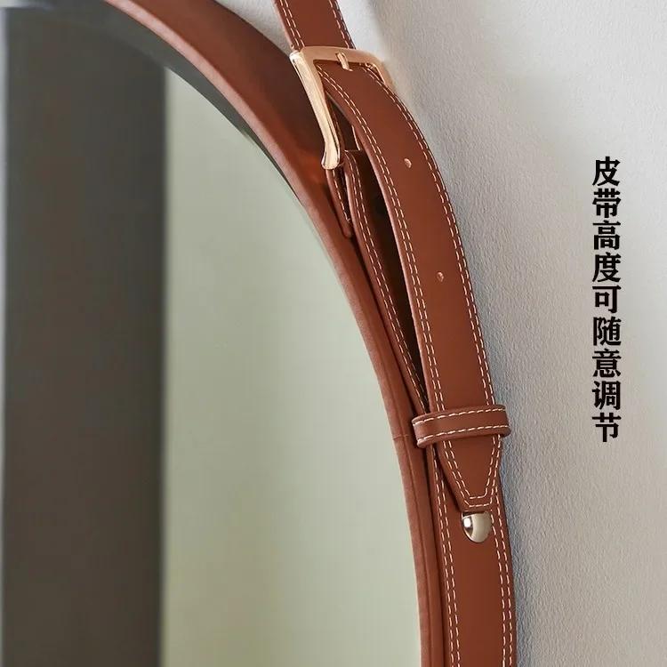 Nordic Wall Hanging Decorative Mirrors Office Creative Living Room Restaurant Round Vanity Mirror Hallway Porch Bathroom Mirror