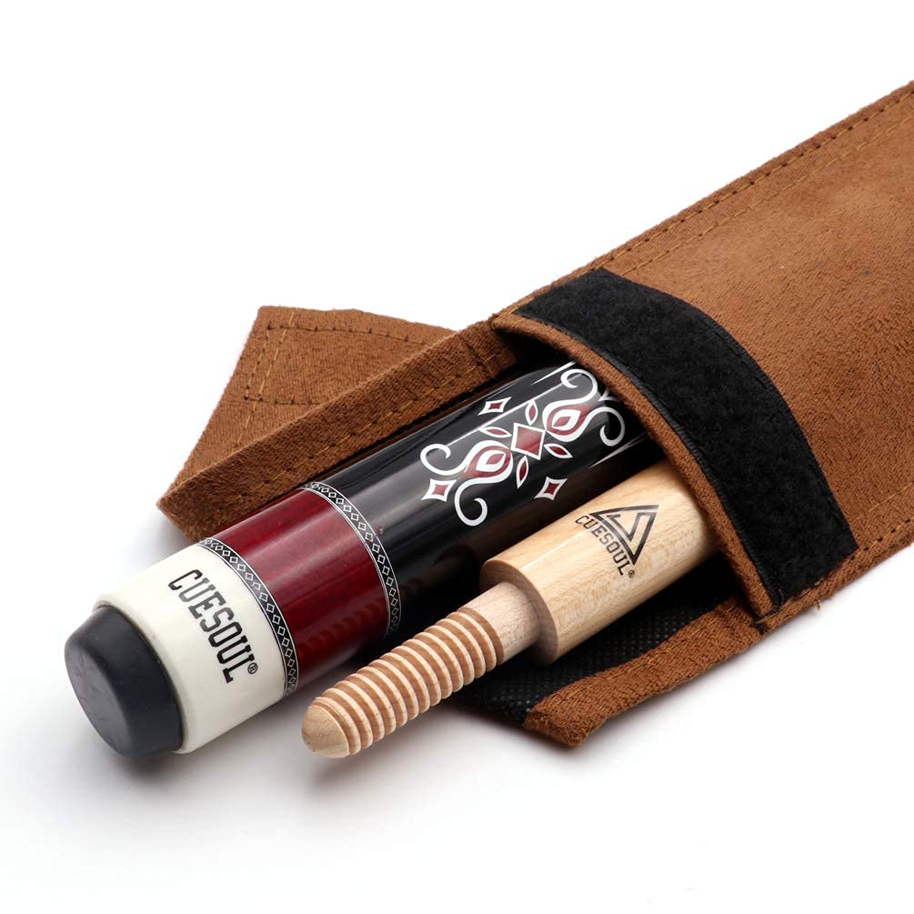 Black Scorpion CUESOUL 3 Cushion Carom Billiard Cue 56 Inch Weight 18 Wooden Joint System Ounce,