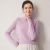 Le Ka Sha Women's 100% Pure Cashmere Turtleneck Pullover, Autumn/Winter 2026, Rolled Edge, 12-Gauge Knit Base Layer.