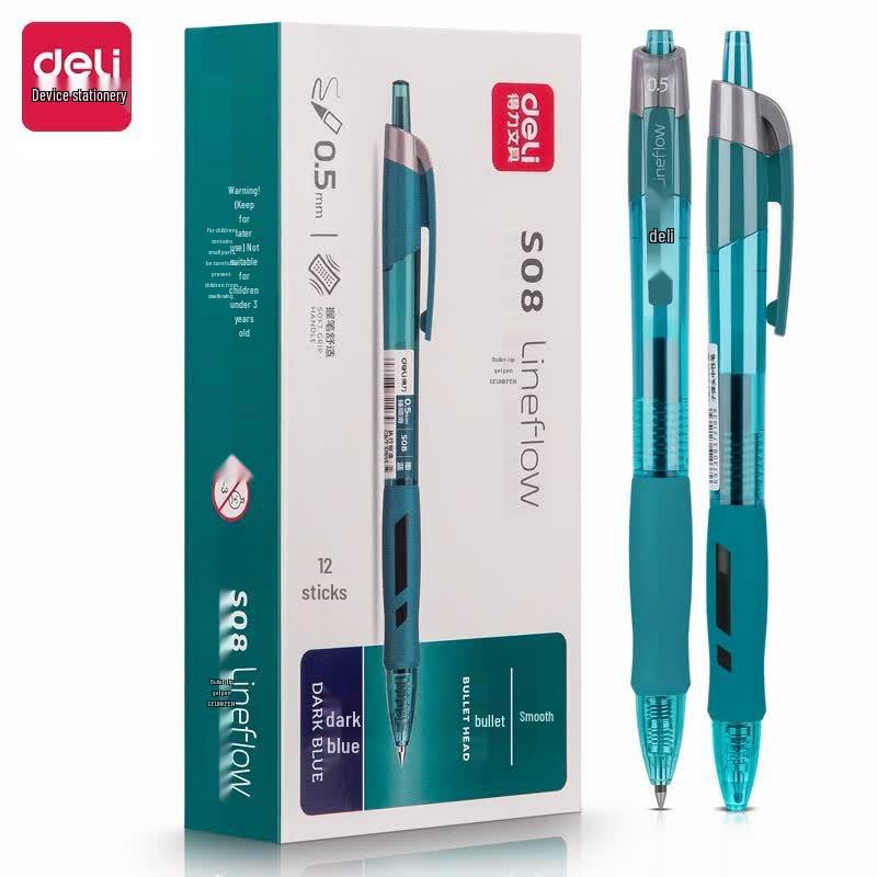 Deli Smooth Gel Retractable Pen 0.5mm