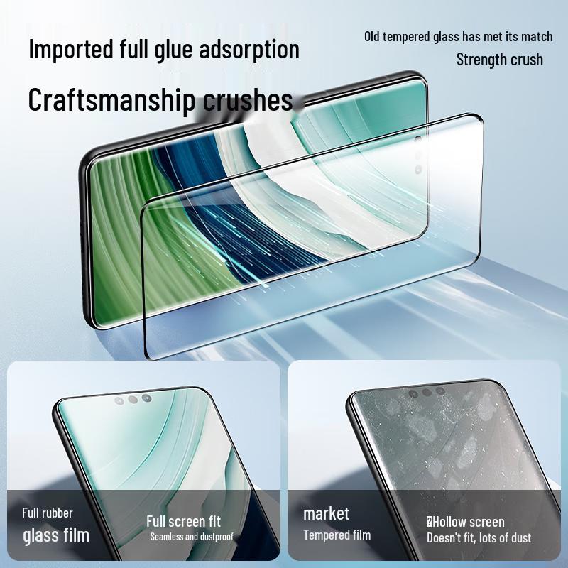Huawei Mate60 Pro Series 3D Curved Full Glue Tempered Glass Screen Protector