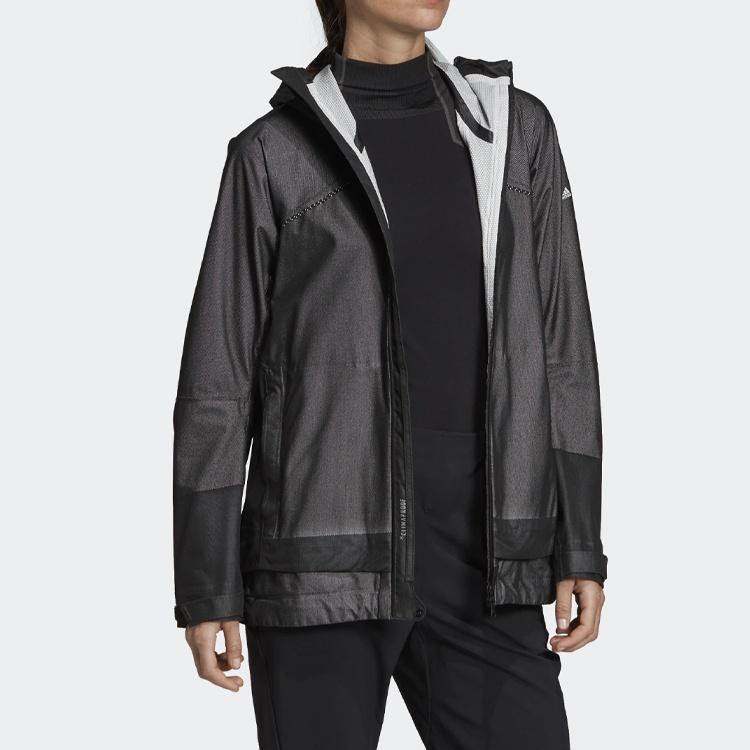 (WMNS) adidas Outdoor Windproof Jacket Black Women's DZ0796