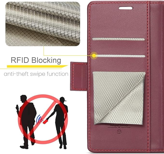 For Samsung Galaxy S21  Plus 5G Wallet Case with [RFID Blocking] Card Holder Magnetic Kickstand,Leather Flip Protective Case Wallet