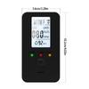 4 In 1 Gas Detectors with Methane CO Temperature Moisture Monitoring & Alarm Gas Leak Detectors Suitable for Home Safety