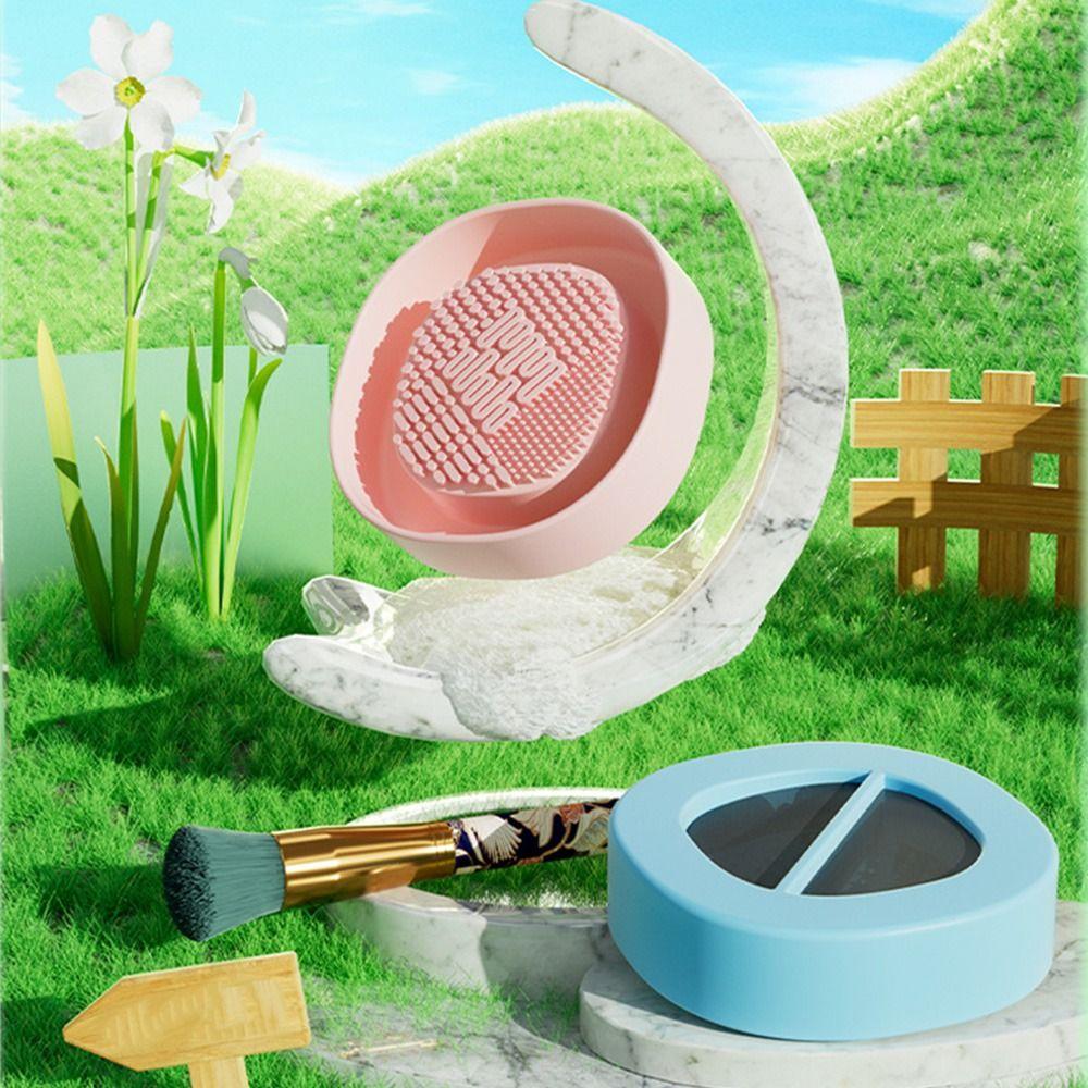 

Board Tool Makeup Brush Cleaner Cleaner Sponge Powder Puff Cleaning Plate Brush Cleaner Pad