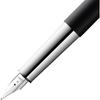 Lamy scala black pen - simple fountain pen with sturdy all-metal body and lacquered finish - EF w...