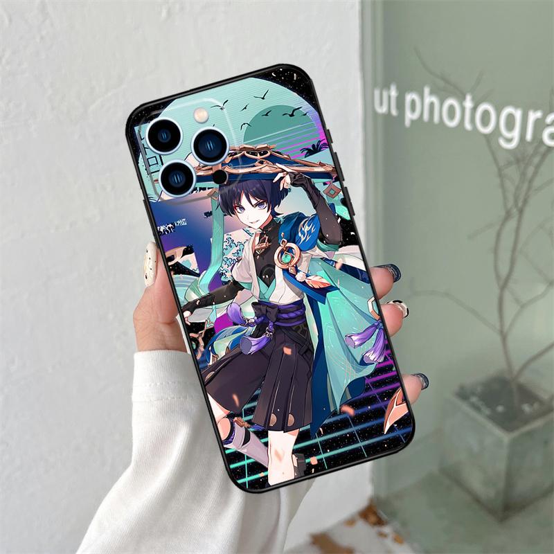 Genshin Impact Wanderer For iPhone 16 15 14 13 12 11 Pro Max X XS Max XR Plus Phone Case Accessories