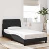 Bed Frame without Mattress Black 100 x 200 cm Velvet