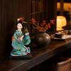 Handmade Geisha Doll with Display Base Decorative Ornament Traditional