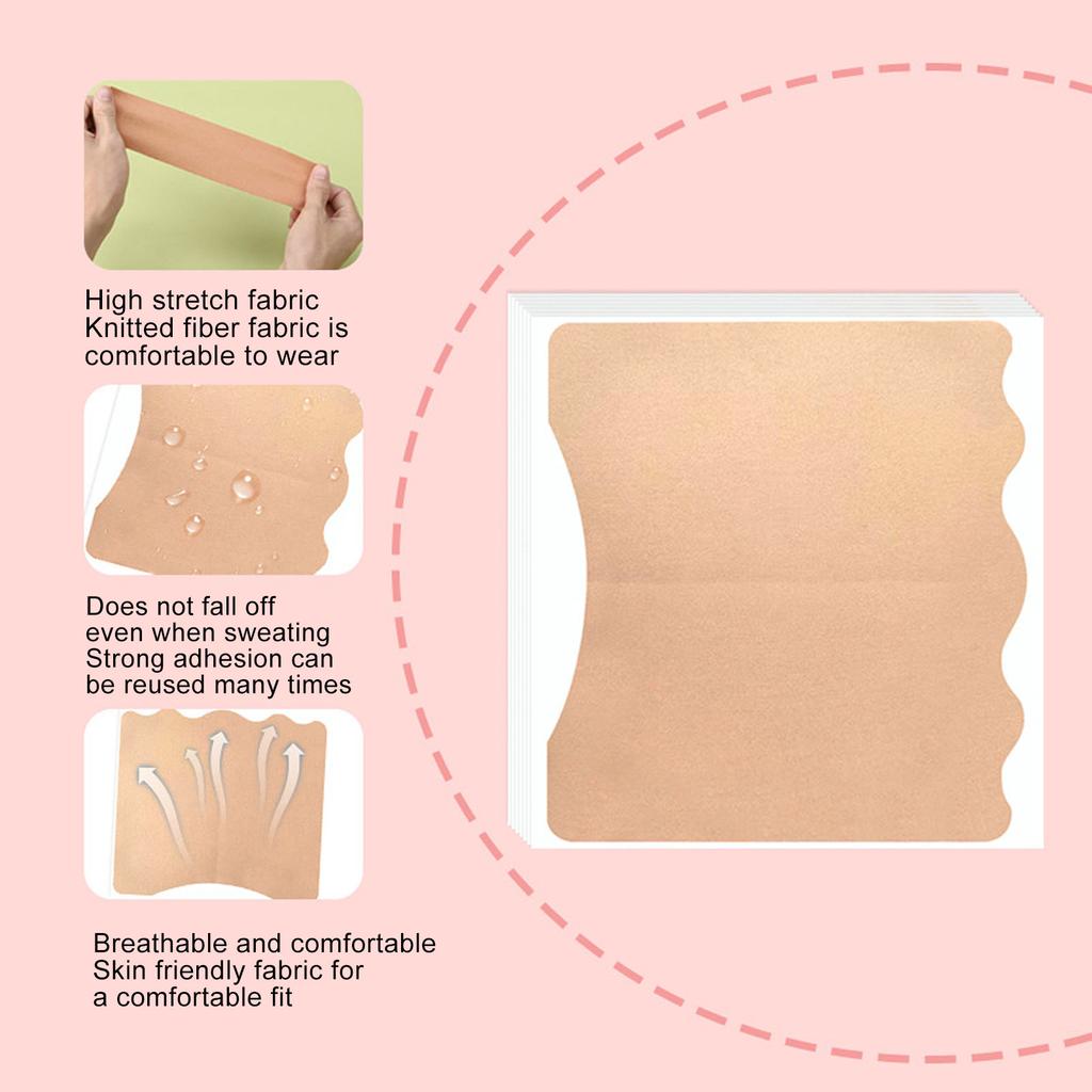 Bandes Remonte-Hanches Réutilisables Imperméables Résistantes à la Sueur Légères Respirantes Confortables Patch de Beauté Modelant Remonte-Fesses