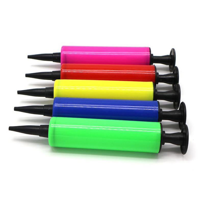 1pc Balloon Pump Plastic Balloon Inflator Hand Push Air Pump Wedding Birthday Party Decoration Kids Baby Shower Balloon Tools