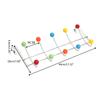 Door-Back Colored Bead Metal Hook Novel Coat and Hat Storage Rack Behind Door Punching-Free Decorative Clothes Hanger