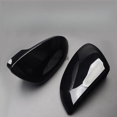 2pc Glossy Pearl Black Side Mirror Cover for VW Golf GTI MK8 VIII 8 R GTD GTE E-Golf Cap     2024 Replace Auto