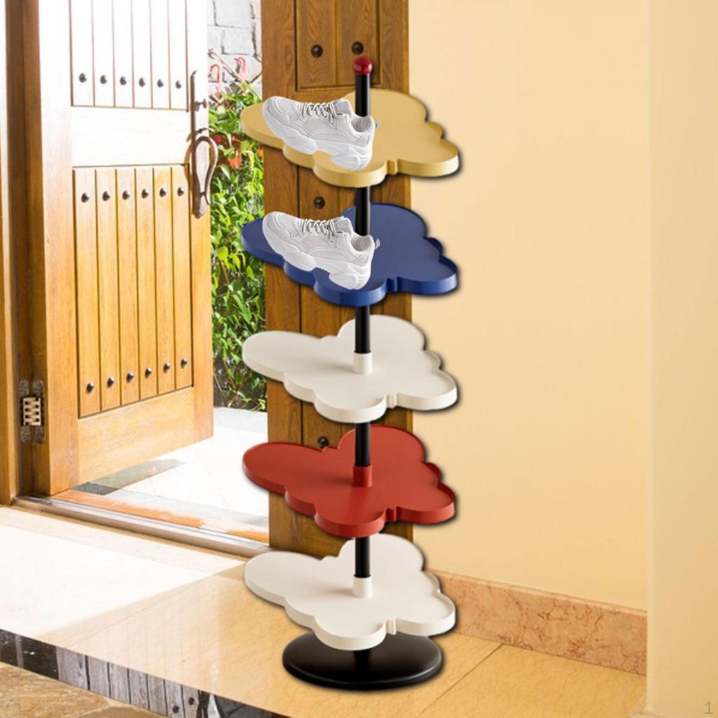 Corner Shoe Rack Organizer with Butterfly Design for Compact