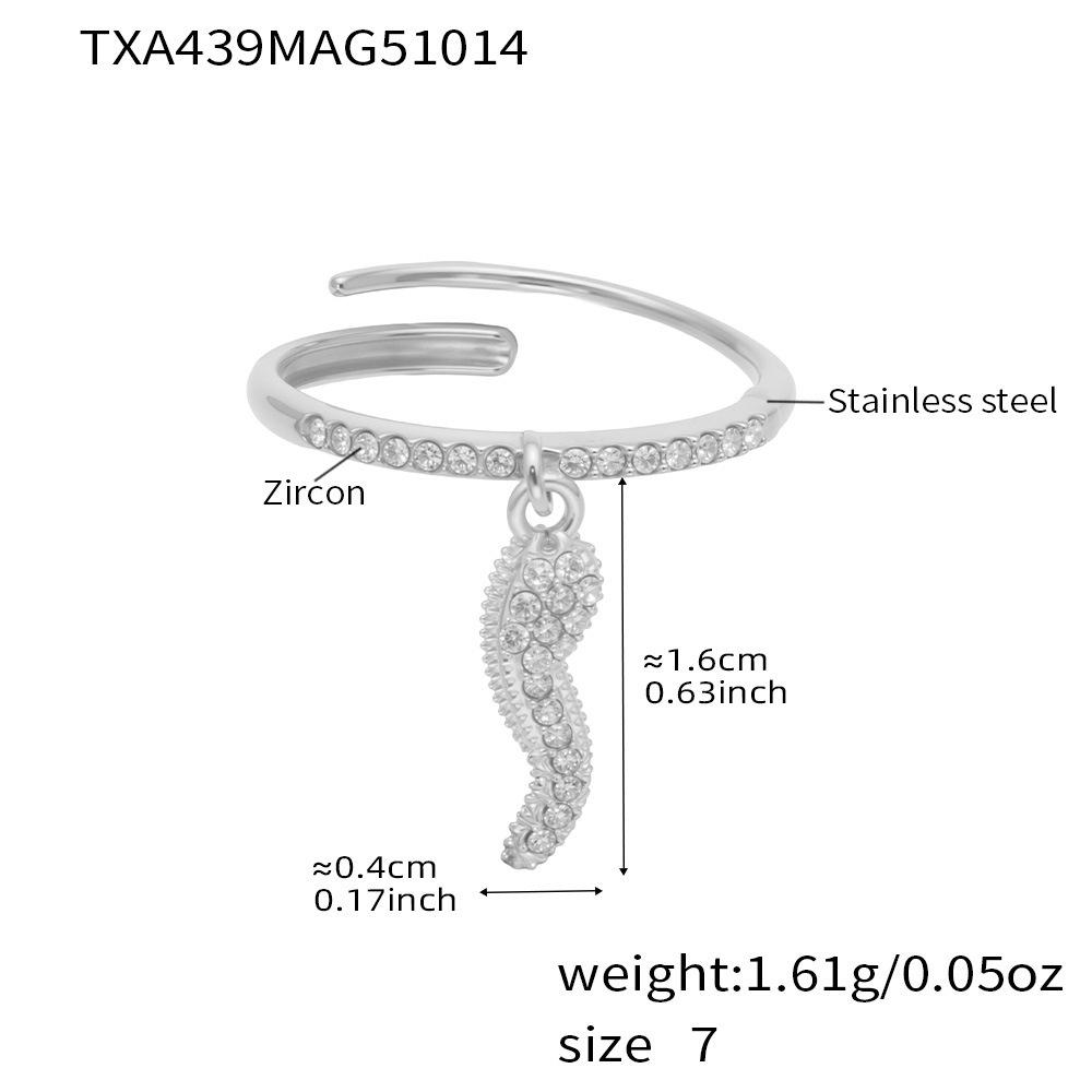 Qiong Yao Enamel Cherry Clavicle Chain Stainless Steel Bracelet Set
