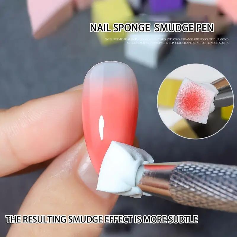 Nail Art Sponge Manicure DIY Creative Nail Sponge Gripper Tool  Sponge Gradient Nail Art Stamper Tools Manicure Accessories