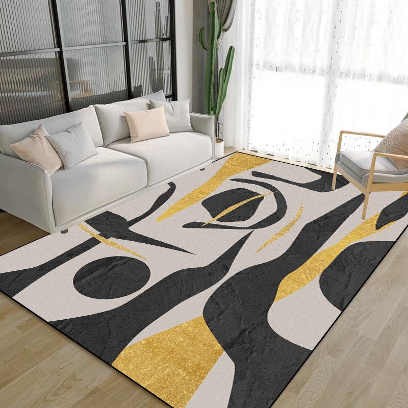Modern Abstraction Rug Living Room Decoration Luxury Light Carpet Large Area Bedroom Comfortable Soft Mat Non-slip Lounge Rug