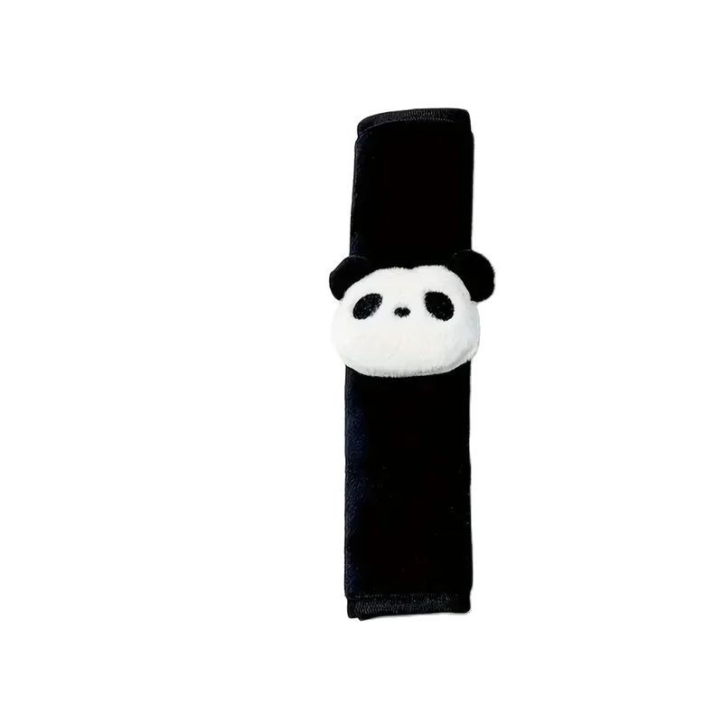 2pc Car Seat Belt Shoulder Pad Creative Cute Panda Decoration Car Interior Seat Belt Shoulder Leak Proof Protective Cover