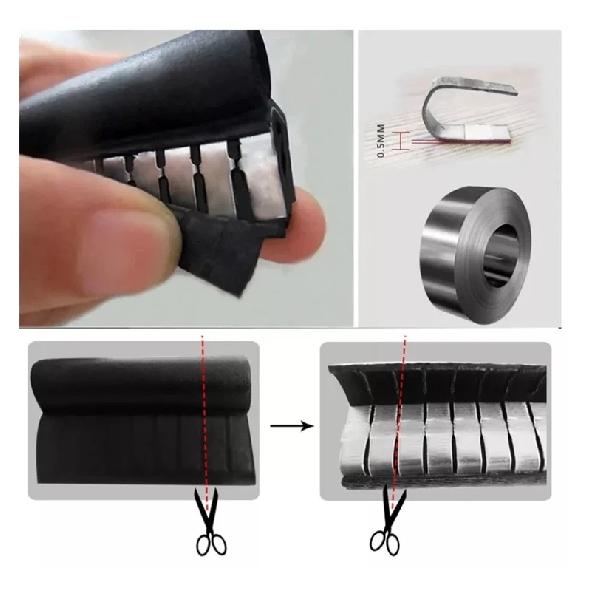 4m Car Door Sealing Strip Noise ulation Rubber Seals Dust Anti-collision Auto Seal Trunk Engine Door Seal Tailgate Seal Kit