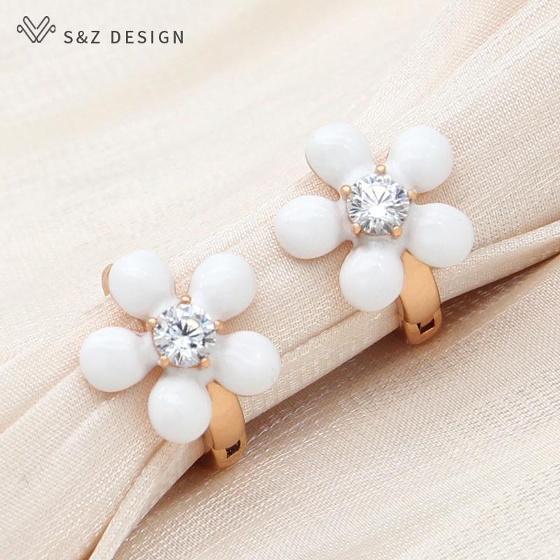 

Модные серьги-капельки цвета шампанского, золота и красного цвета с эмалью и маслом для женщин и девочек, вечерние серьги с кубическим цирконием, ювелирные изделия