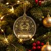 Dekorative Anhänger für Zuhause Weihnachtsbaum Geldhalter Anhänger, Transparenter Acryl Runder Hängeornament, 12 Festliche Dekor Tierkreiszeichen