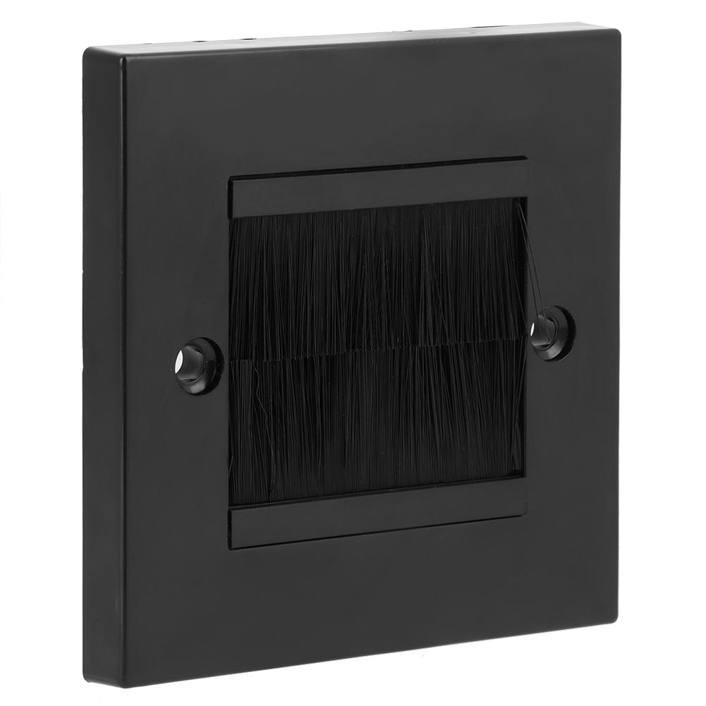 Dust Prevention Brush Cable Wall Plate Port Insert Cover Outlet Mount Panel
