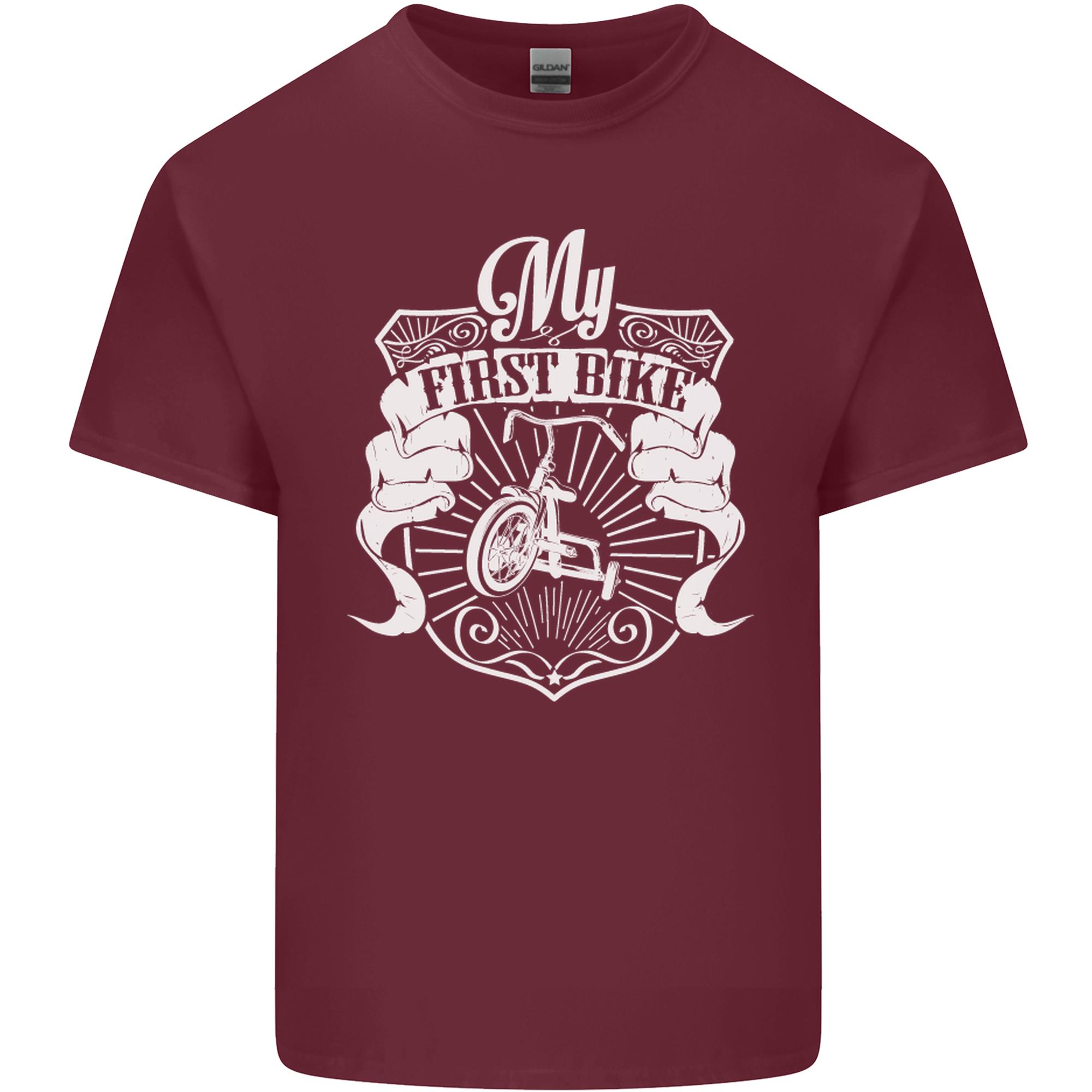First Bike Funny Biker Motorbike Motorcycle Unisexs Light Cotton TShirt S