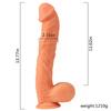 Women's Oversized Dildo Silicone Sucker Manual Double Layer Oversized 35cm Super Soft Adult Products