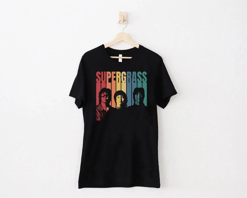 ~HOT!~ Supergrass Vintage T-Shirt Supergrass T-Shirt Concert T-Shirt Sizes S-5XL Unisex T-Shirt S