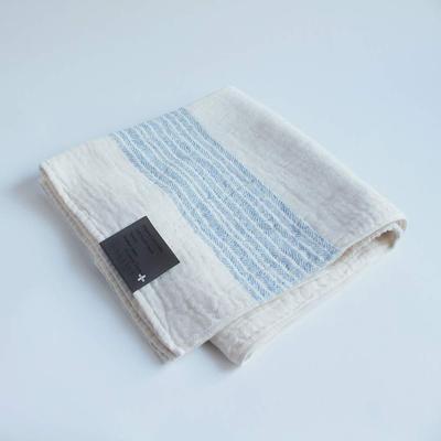 Imabari Towel Contex Flax Line Bath Blue Towel,