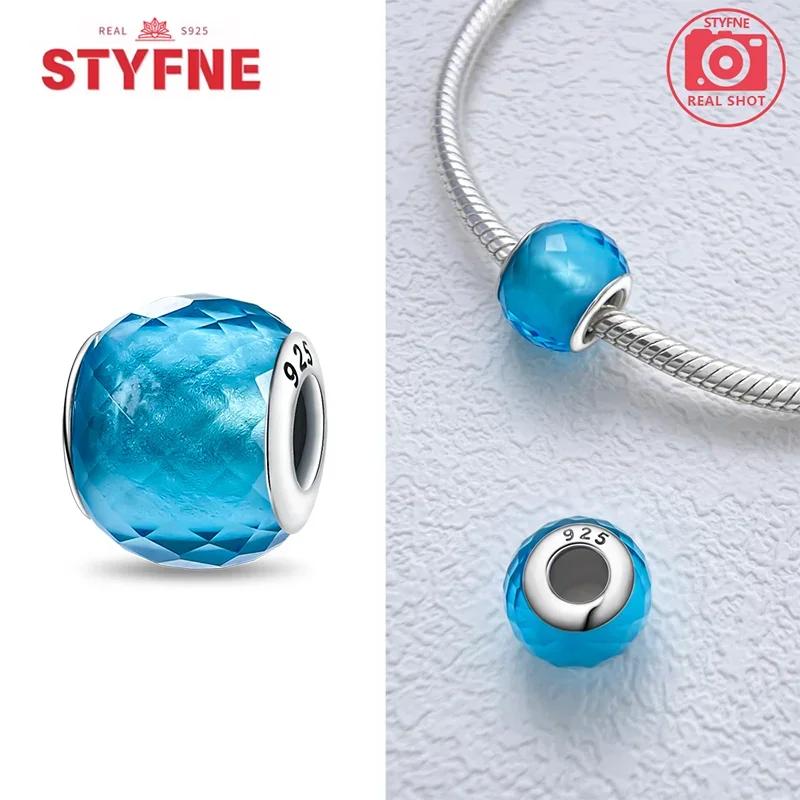Copperblue Series Crystal Enamel Murano Charming Bead Copper Color Beads Fit Original Bracelet For Women Diy Jewelry Gifts