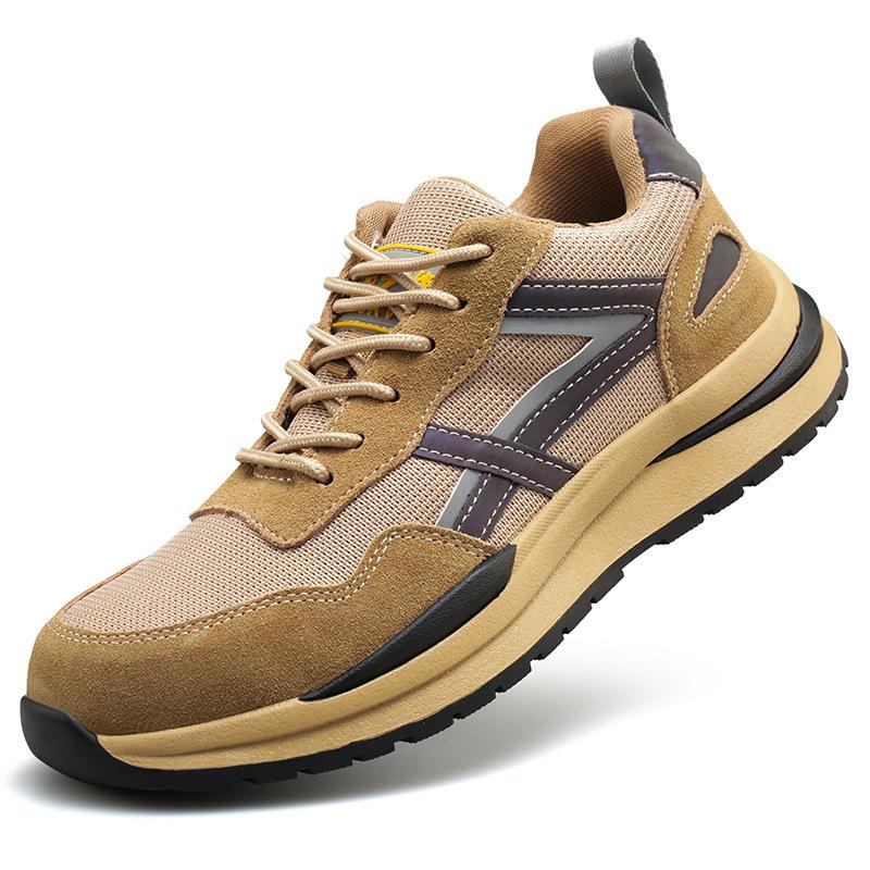 Обувь Labor Insurance, мужская летняя стальная Baotou, противоударная, противопрокольная, дышащая, мягкая подошва, легкая защитная обувь 36