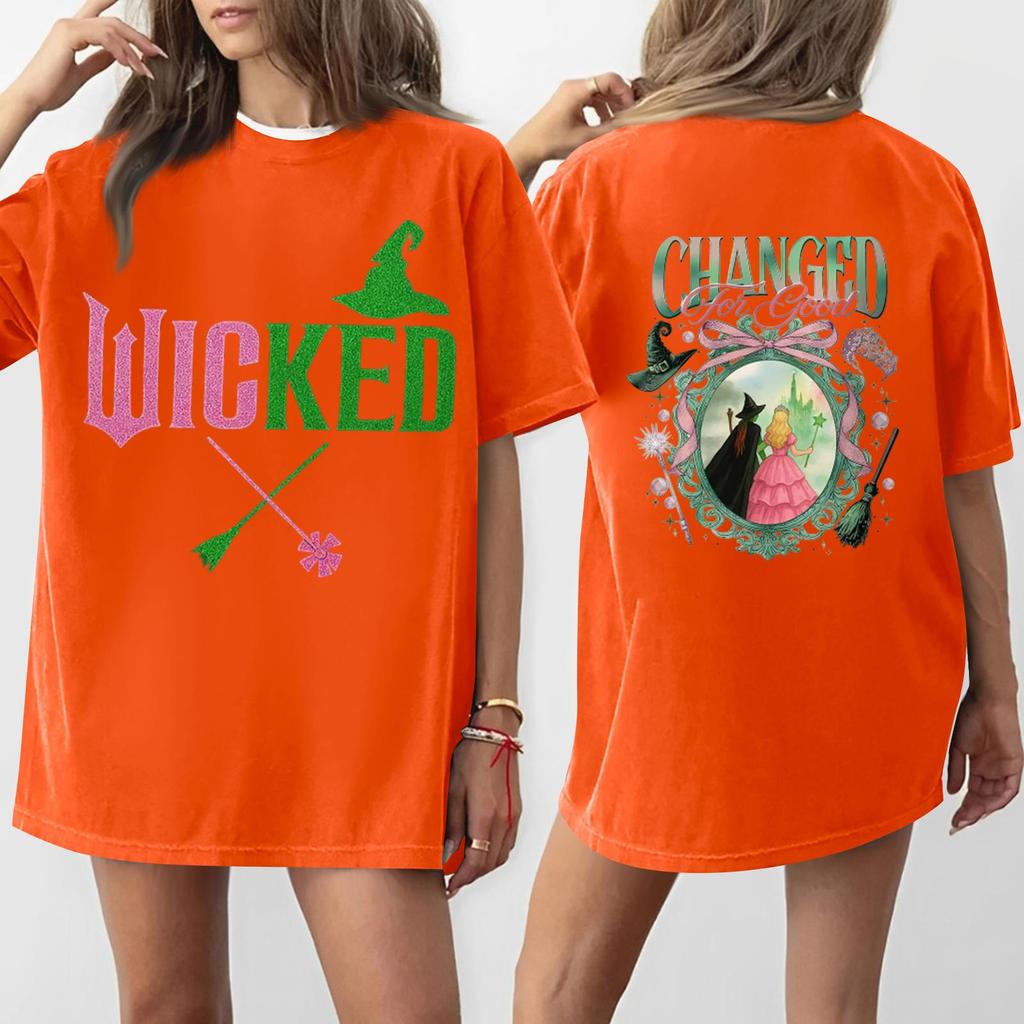 Women's Casual Fashion Round Neck Printed Short Sleeve T-Shirt Top