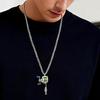 Men Women Mini Fishing Reel Jewelry Set Line Wheel Pendant Necklace Fashion Sporty Outdoor Fishing Jewelry Gift for Anglers