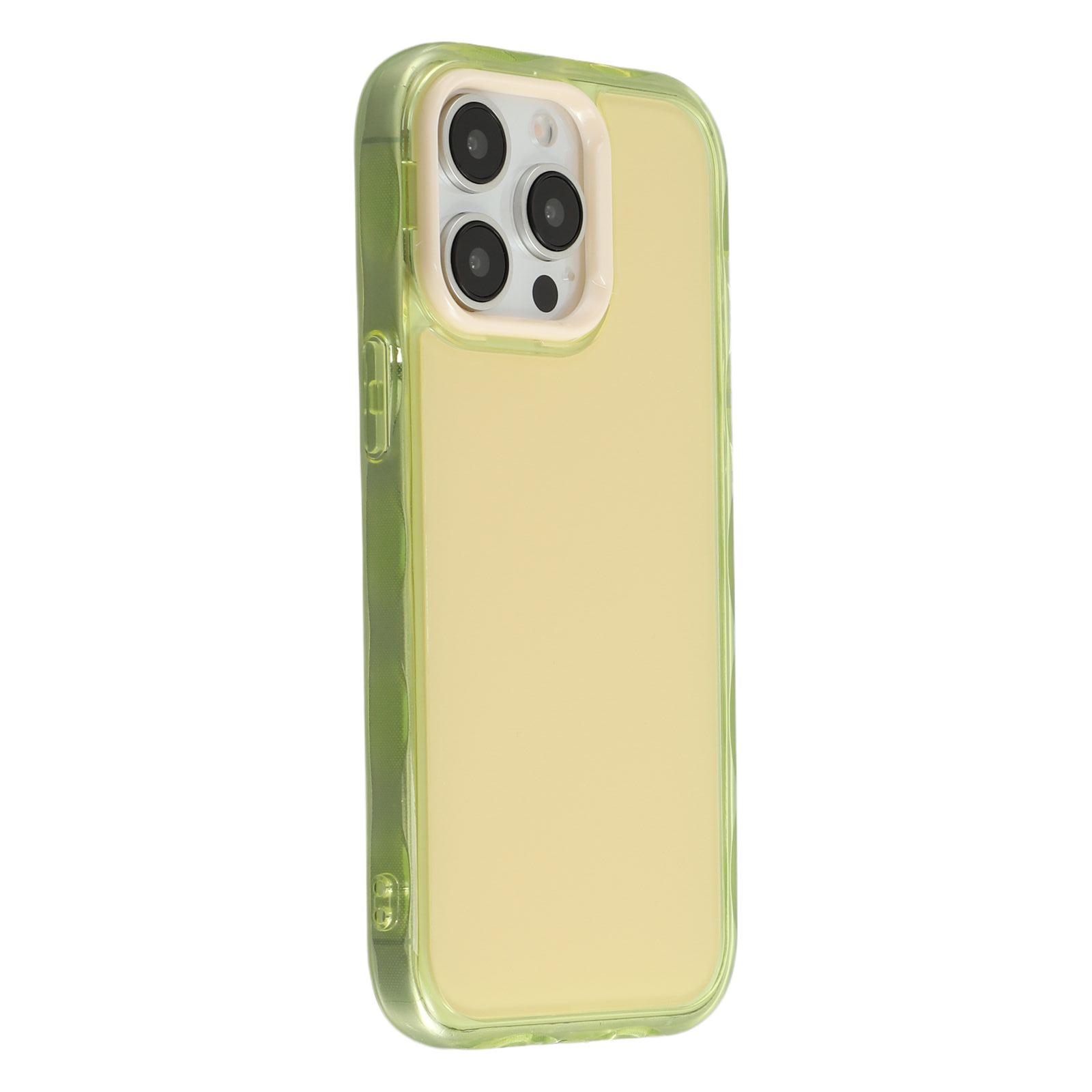 

For iPhone 15 Pro Case Inner Wave Pattern TPU + Acrylic Phone Cover B