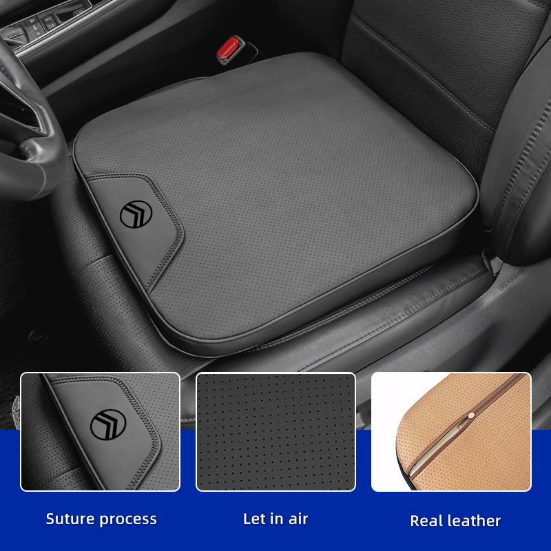 Car Seat Cushion Breathable Perforated Leather For Citroen C4 C3 C5 C1 C2 Berlingo Celysee Cactus Picasso Aircross Grand