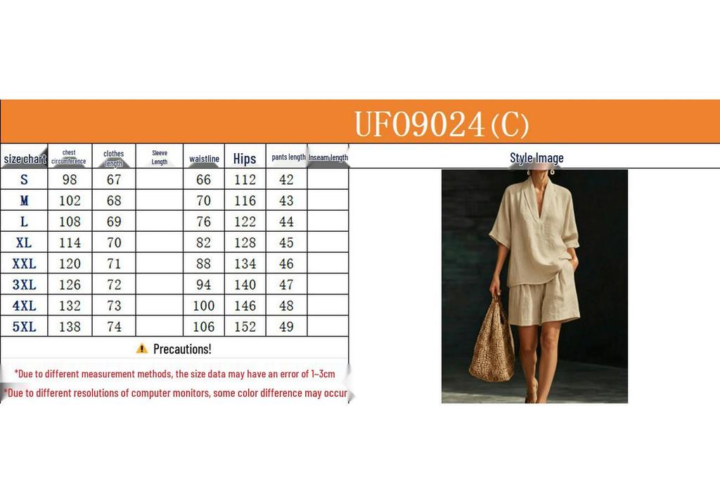 Vintage Style Women's Linen Suit: Loose V-Neck Top & Wide Leg Pants Two-Piece Set for Summer