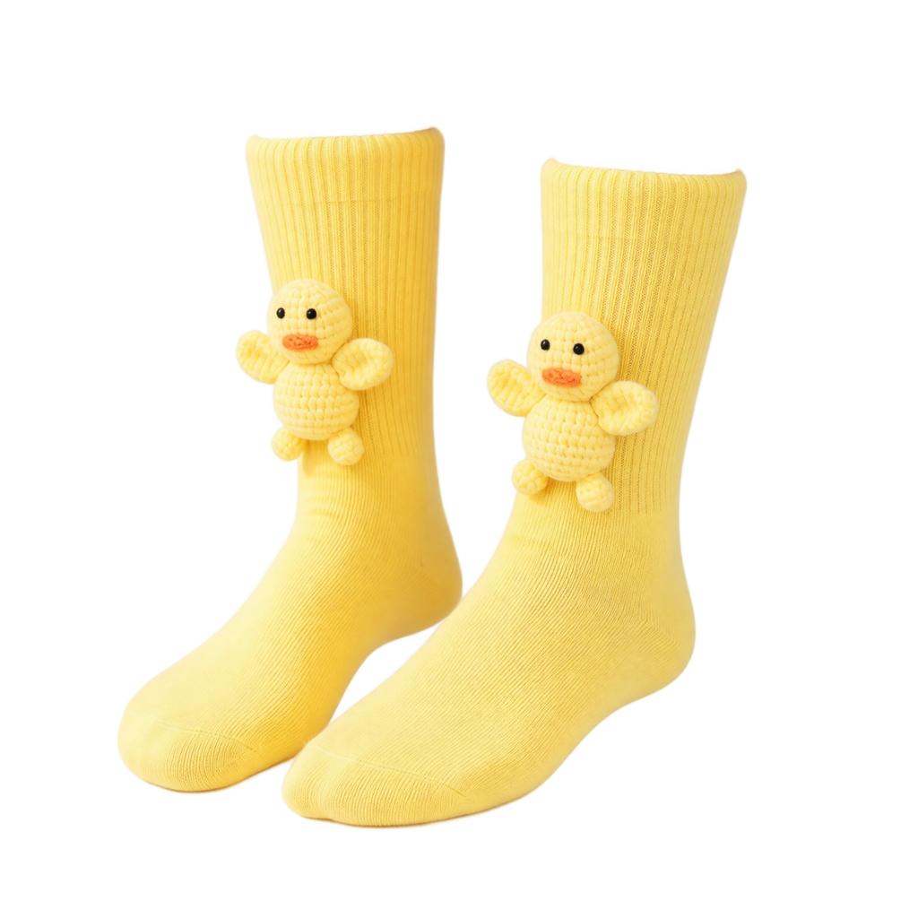 3D Plush Animal Socks for Adults Cute Warm Novelty Mid Calf Socks