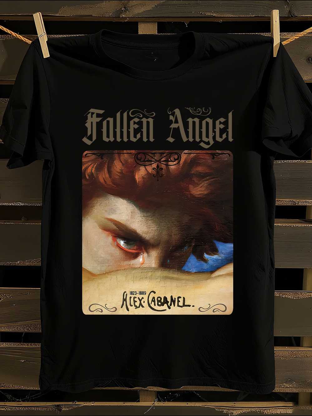 

Alexandre Cabanel Fallen Angel Art Print T-Shirt Mens Tshirt Womens Tshirts with Letters Print Short Sleeves T-Shirt Casual Street Tee Shirt Top XXXXL