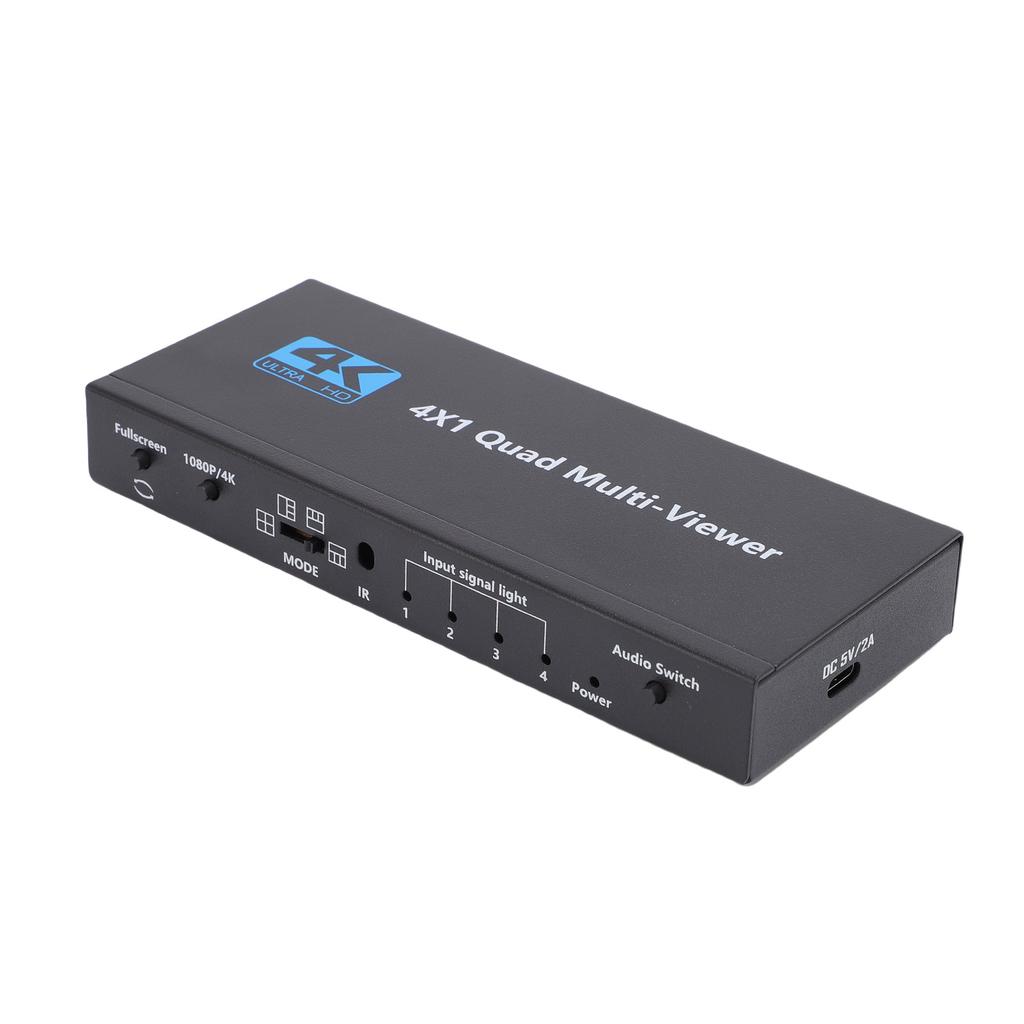 4K HD Multimedia Interface 1.4 Switch 4 Port HD Multimedia Interface Switcher Switch Box for TV Gami