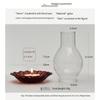Zen Inspired Glass Candle Holder Retro Windproof Candlestick for Candles Home Desktop Ornament Minimalist Candlestick Room Decor