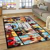 3D GTA Spiel Grand Theft Auto Gamer Teppich für Schlafzimmer Wohnzimmer Haus Sofa Dekoration, Kinderspiel Große Dekor Bodenmatte