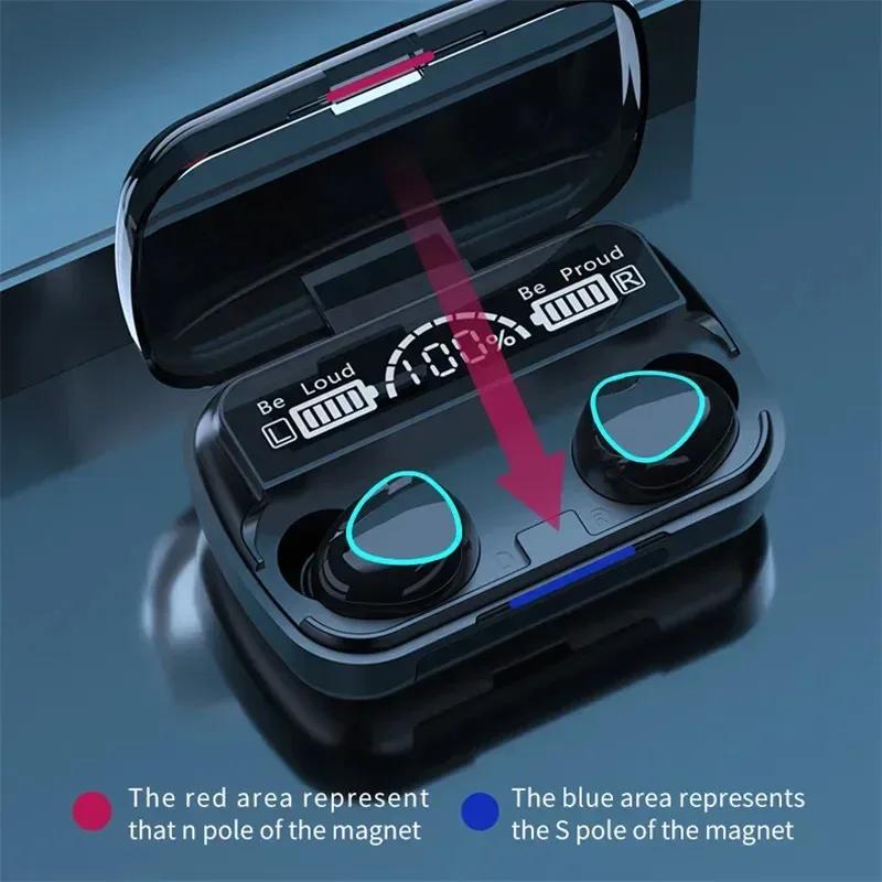 M10 Wireless Headphone Bluetooth Earphones Waterproof Earpieces Sport Earbuds For Smartphone Laptop Notebook Music Headset