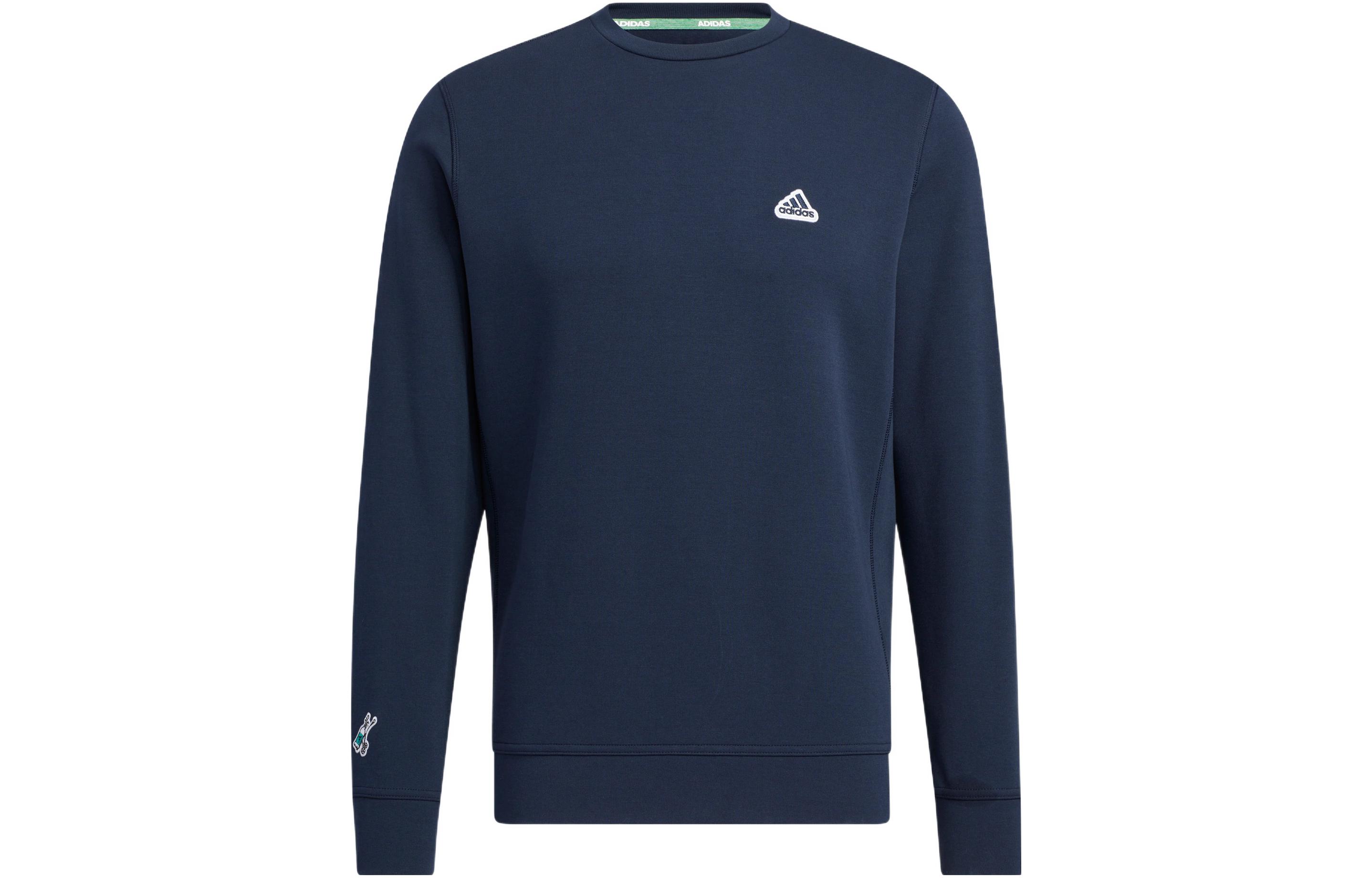 Adidas Sweatshirts Men s Dark Blue Crew Neck Moderate Regular HG5789 M