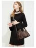 2025 Snake Print Women's High-Capacity Shoulder and Crossbody Tote Bag