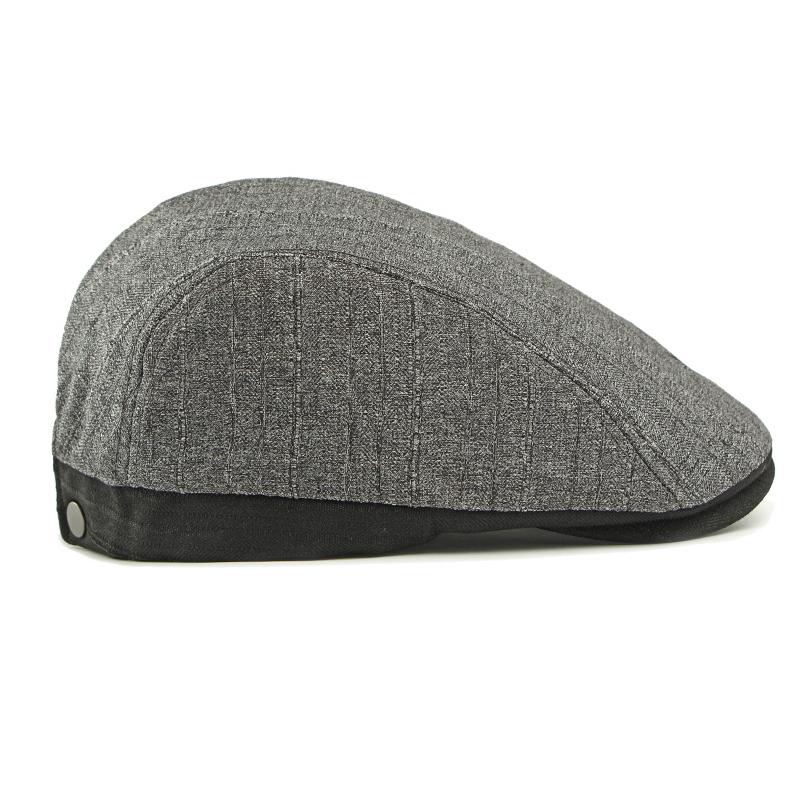 Men's Spring Summer Breathable Beret British Retro Peaked Cap Paintsman's Cap