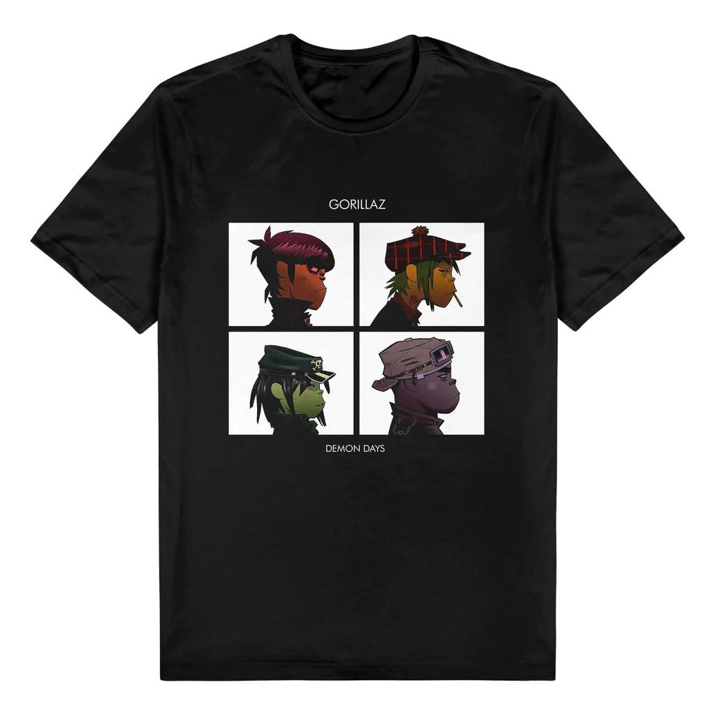 HOT Gorillazzband Demon Days T-shirt Black Tee All Sizes 1F2798 S